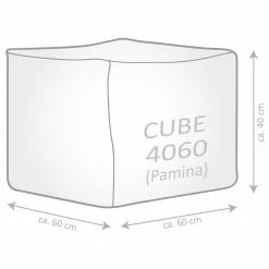 SITTING POINT Cube Pamina - Tibetlamm - Maisgelb -WOHNZIMMERMÖBEL Verkäufe 1000271347 210610 15401200054 SKETCH DETAILS P000000001000271347 sketch