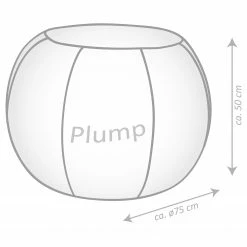SITTING POINT Pouf Plump Veluto - Samt - Petrol -WOHNZIMMERMÖBEL Verkäufe 1000271358 210610 15402600092 SKETCH DETAILS P000000001000271358 sketch