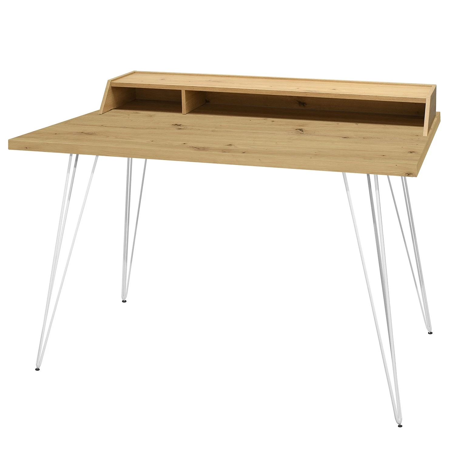 Furnitive Schreibtisch Unieux III - Asteiche Dekor - Weiß 1 Furnitive Schreibtisch Unieux III - Asteiche Dekor - Weiß