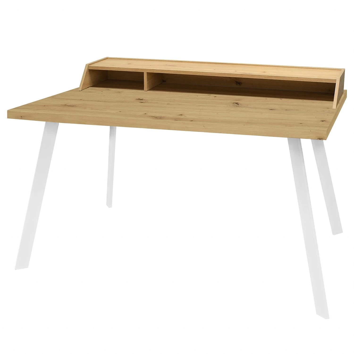 Furnitive Schreibtisch Unieux V - Asteiche Dekor - Weiß 1 Furnitive Schreibtisch Unieux V - Asteiche Dekor - Weiß