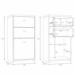 Loftscape Kommode Rison I - Dunkelgrau / Altholz Dekor -WOHNZIMMERMÖBEL Verkäufe 1000272359 210819 07024100020 SKETCH DETAILS P000000001000272359 sketch