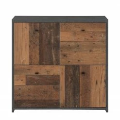 Loftscape Kommode Rison II - Dunkelgrau / Altholz Dekor -WOHNZIMMERMÖBEL Verkäufe 1000272364 210819 07024300044 DETAILS P000000001000272364