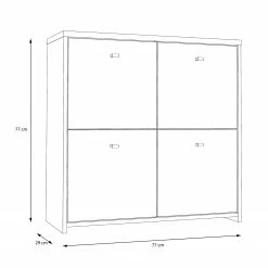 Loftscape Kommode Rison II - Dunkelgrau / Altholz Dekor -WOHNZIMMERMÖBEL Verkäufe 1000272364 210819 07024300047 SKETCH DETAILS P000000001000272364 sketch