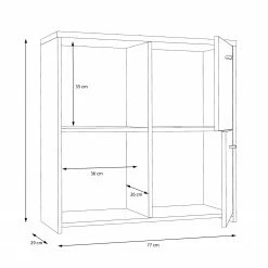 Loftscape Kommode Rison II - Dunkelgrau / Altholz Dekor -WOHNZIMMERMÖBEL Verkäufe 1000272364 210819 07024300048 SKETCH DETAILS P000000001000272364 sketch