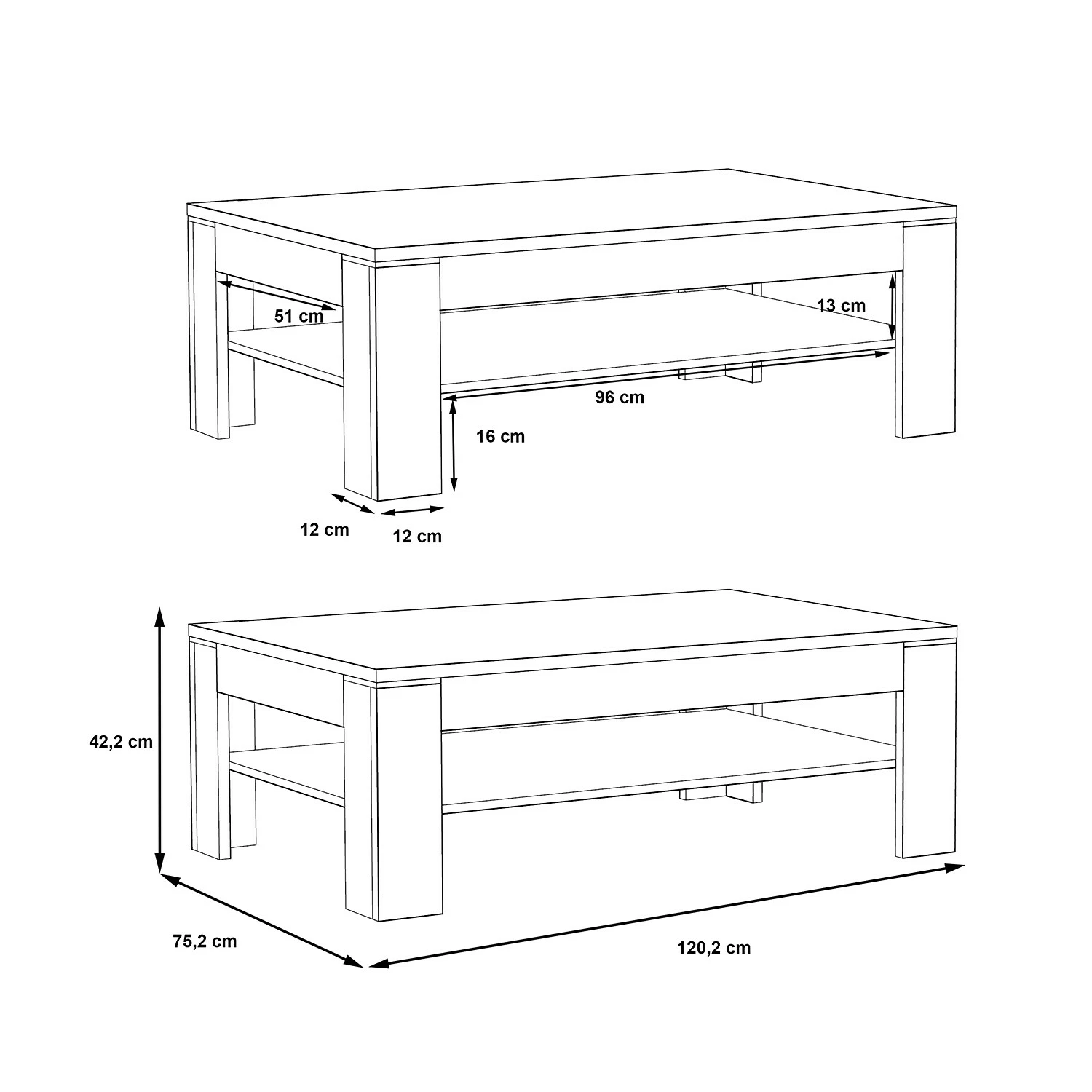 Ridgevalley Couchtisch Moro - Eiche Artisan Dekor 4 Ridgevalley Couchtisch Moro - Eiche Artisan Dekor – Bild 4
