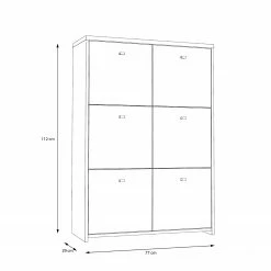 Loftscape Kommode Rison V - Eiche Artisan Dekor / Weiß -WOHNZIMMERMÖBEL Verkäufe 1000272369 210819 07024600081 SKETCH DETAILS P000000001000272369 sketch