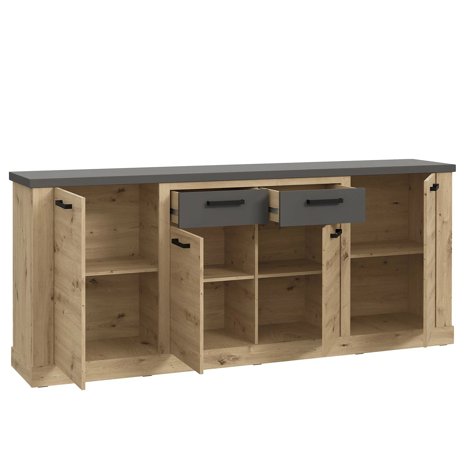 Ridgevalley Sideboard Moro II - Eiche Artisan Dekor / Grau 5 Ridgevalley Sideboard Moro II - Eiche Artisan Dekor / Grau – Bild 5