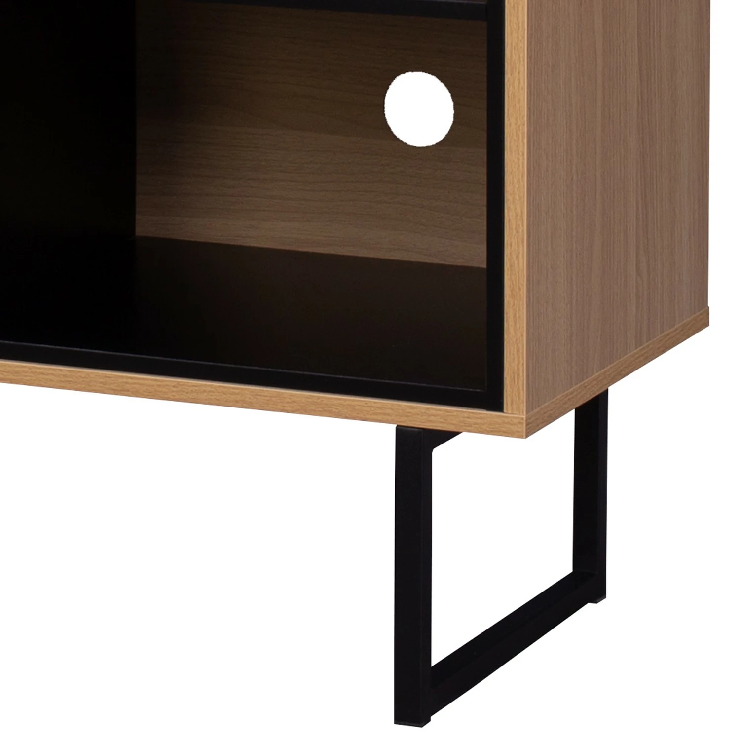 Loftscape Sideboard Borsh - Echtholzfurnier - Eiche / Schwarz 6 Loftscape Sideboard Borsh - Echtholzfurnier - Eiche / Schwarz – Bild 6