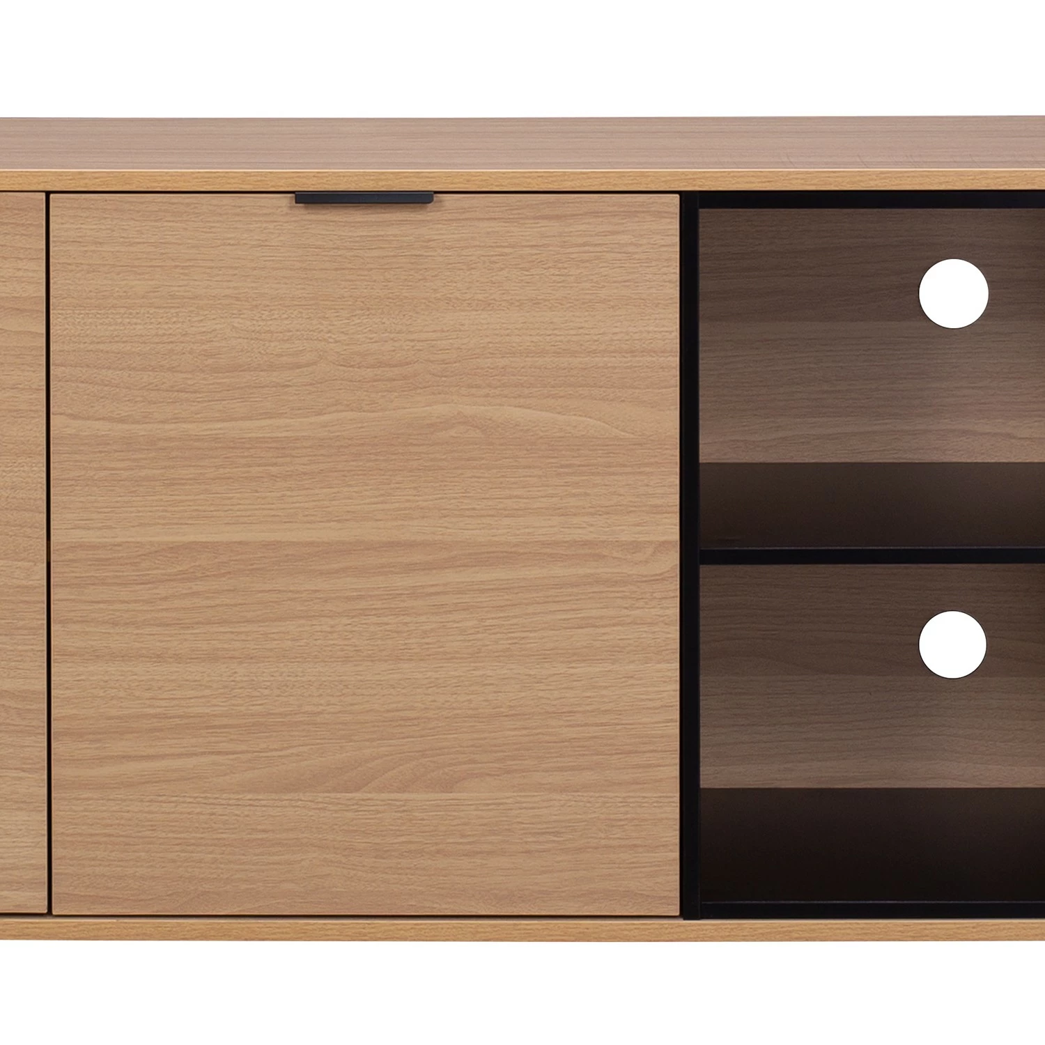 Loftscape Sideboard Borsh - Echtholzfurnier - Eiche / Schwarz 3 Loftscape Sideboard Borsh - Echtholzfurnier - Eiche / Schwarz – Bild 3