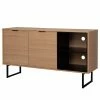 Loftscape Sideboard Borsh - Echtholzfurnier - Eiche / Schwarz