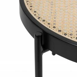 Studio Copenhagen Couchtisch Cyra - Rattan / Metall - Rattan / Schwarz -WOHNZIMMERMÖBEL Verkäufe 1000273445 220420 045 DETAILS P000000001000273445