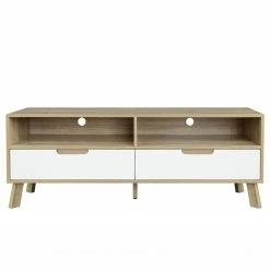 Norrwood TV-Lowboard Ibo - Weiß / Eiche Artisan Dekor -WOHNZIMMERMÖBEL Verkäufe 1000273489 210615 13505700036 DETAILS P000000001000273489