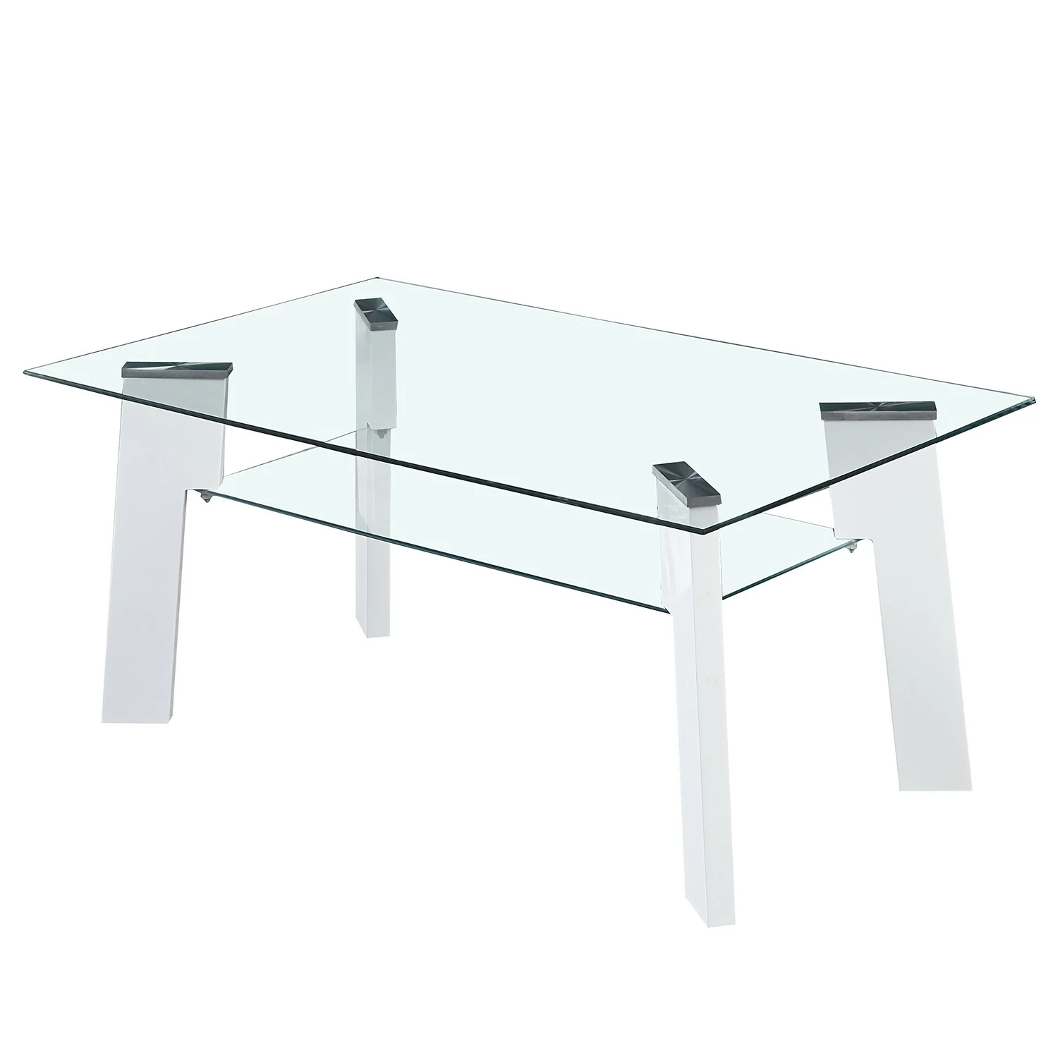 Loftscape Couchtisch Aken - Glas - Hochglanz Weiß 1 Loftscape Couchtisch Aken - Glas - Hochglanz Weiß