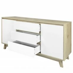 Norrwood Sideboard Jano - Weiß / Eiche Artisan Dekor -WOHNZIMMERMÖBEL Verkäufe 1000273498 210615 13505800058 DETAILS P000000001000273498