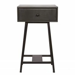 Red Living Beistelltisch Kait - Mango massiv / Metall - Schwarz -WOHNZIMMERMÖBEL Verkäufe 1000275606 210630 12463000014 DETAILS P000000001000275606