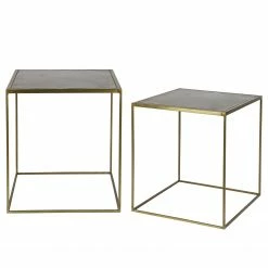 Red Living Beistelltisch Goon (2er-Set) - Metall - Antik Gold 13 Red Living Beistelltisch Goon (2er-Set) - Metall - Antik Gold -WOHNZIMMERMÖBEL Verkäufe 1000275608 210630 12463100023 DETAILS P000000001000275608