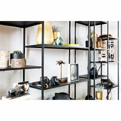 Red Living Regal Jurby I - Metall - Schwarz -WOHNZIMMERMÖBEL Verkäufe 1000275625 210630 12465300095 DETAILS P000000001000275625