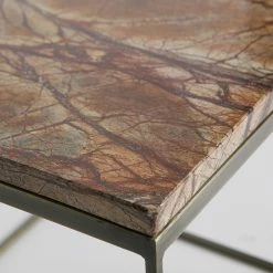 Red Living Beistelltisch Jokela (2er-Set) - Marmor / Metall - Hellbraun -WOHNZIMMERMÖBEL Verkäufe 1000275636 210630 12470000152 DETAILS P000000001000275636