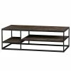Red Living Couchtisch Filley - Altholz Teak / Metall - Teak / Schwarz