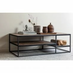 Red Living Couchtisch Filley - Altholz Teak / Metall - Teak / Schwarz -WOHNZIMMERMÖBEL Verkäufe 1000275672 210630 12481600329 MOOD DETAILS P000000001000275672 mood