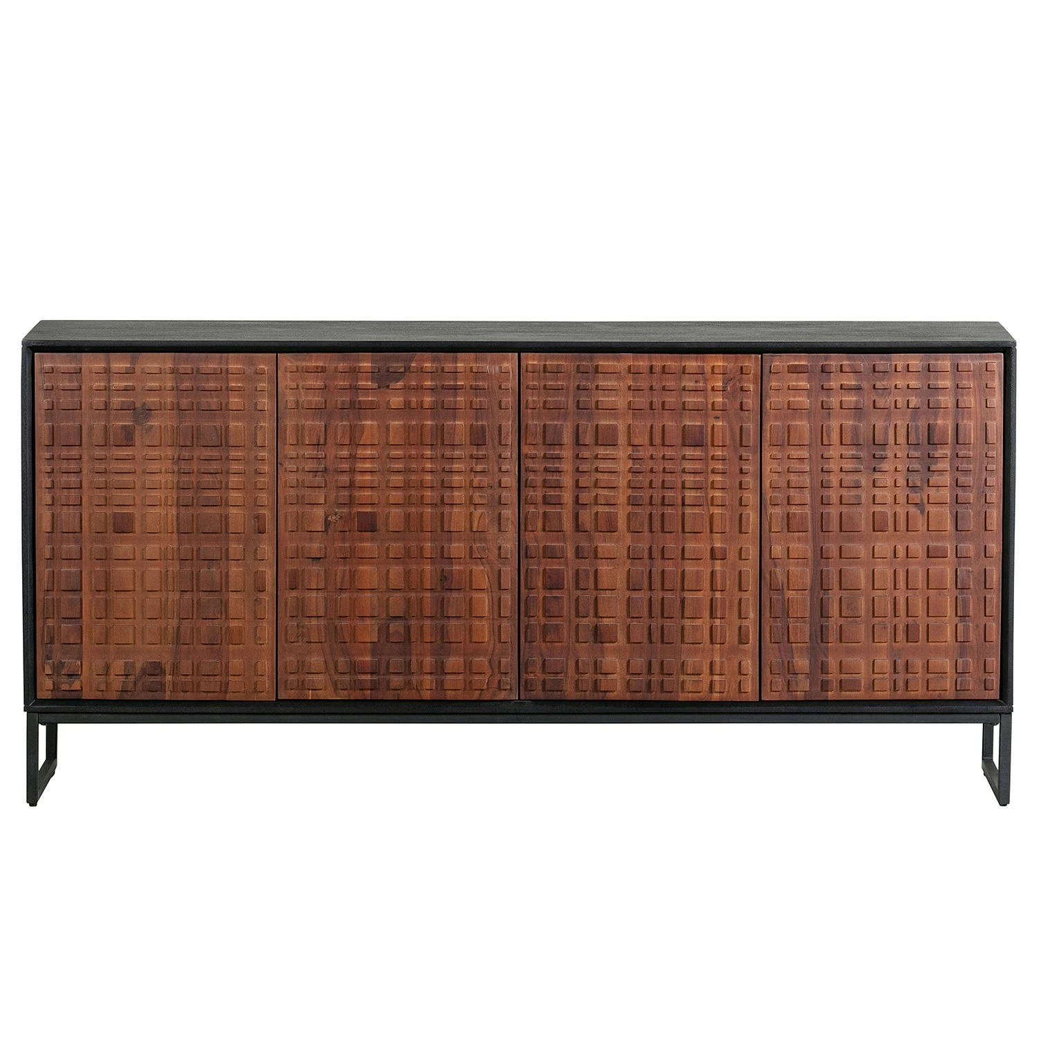 Red Living Sideboard Dynk - Sheesham massiv - Sheesham / Schwarz 4 Red Living Sideboard Dynk - Sheesham massiv - Sheesham / Schwarz – Bild 4
