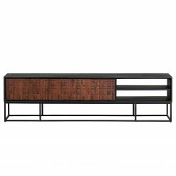 Red Living TV-Lowboard Dynk - Sheesham massiv - Sheesham / Schwarz -WOHNZIMMERMÖBEL Verkäufe 1000275676 210630 12481800353 DETAILS P000000001000275676