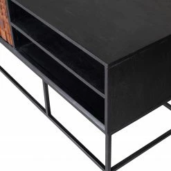 Red Living TV-Lowboard Dynk - Sheesham massiv - Sheesham / Schwarz -WOHNZIMMERMÖBEL Verkäufe 1000275676 210630 12481800354 DETAILS P000000001000275676