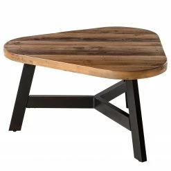 Ars manufacti Couchtisch Tamati (2er-Set) - Altholz Pinie / Metall - Pinie Dunkel / Schwarz -WOHNZIMMERMÖBEL Verkäufe 1000276639 210629 06145100011 DETAILS P000000001000276639