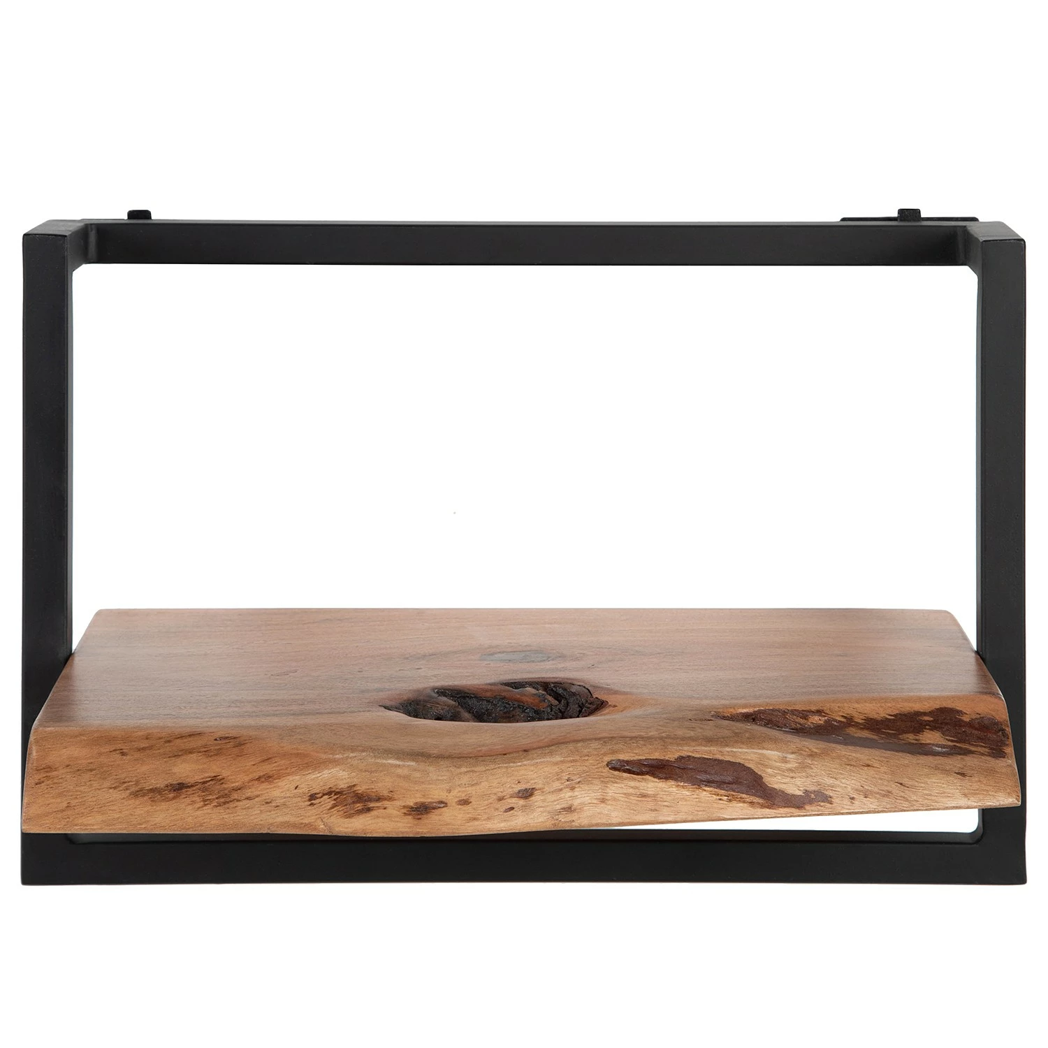 Ars manufacti Wandregal Kaawo I - Akazie massiv / Metall - Akazie / Schwarz - Breite: 45 cm 6 Ars manufacti Wandregal Kaawo I - Akazie massiv / Metall - Akazie / Schwarz - Breite: 45 cm – Bild 6