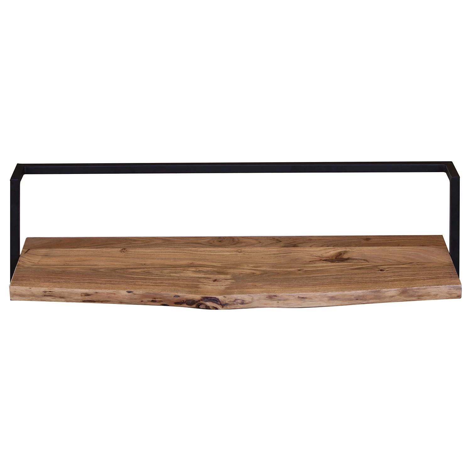 Ars manufacti Wandregal Kaawo I - Akazie massiv / Metall - Akazie / Schwarz - Breite: 100 cm 4 Ars manufacti Wandregal Kaawo I - Akazie massiv / Metall - Akazie / Schwarz - Breite: 100 cm – Bild 4
