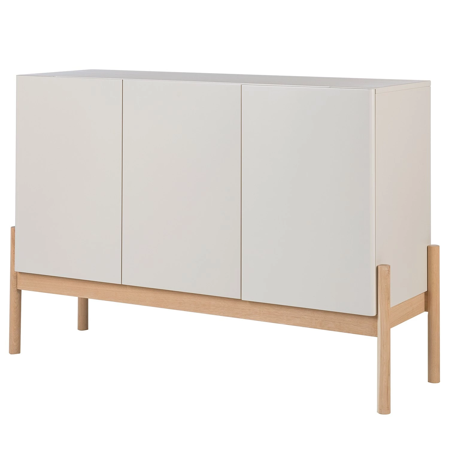 Studio Copenhagen Highboard Cooby - Muschelweiß / Eiche Hell 1 Studio Copenhagen Highboard Cooby - Muschelweiß / Eiche Hell