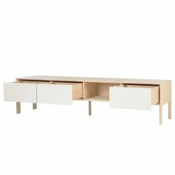 Studio Copenhagen TV-Lowboard Maayka II - Eiche teilmassiv - Mushroom Creme / Eiche Hell -WOHNZIMMERMÖBEL Verkäufe 1000277385 220729 035 DETAILS P000000001000277385