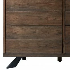 Red Living Sideboard Berck - Echtholzfurnier / Metall - Raucheiche / Schwarz -WOHNZIMMERMÖBEL Verkäufe 1000277640 210706 14081300069 DETAILS P000000001000277640