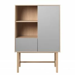 Mørteens Highboard Berri - Grau / Braun