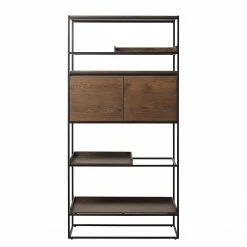 Red Living Regal Ratho - Echtholzfurnier / Metall - Raucheiche / Schwarz