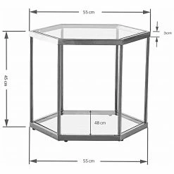 Kare Design Couchtisch Taha - Glas / Metall - Schwarz -WOHNZIMMERMÖBEL Verkäufe 1000277894 210707 11115400005 SKETCH DETAILS P000000001000277894 sketch