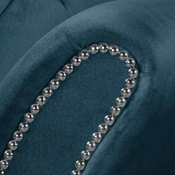 Red Living Sofa Dassel (3-Sitzer) - Samt - Samt Onoli: Marineblau -WOHNZIMMERMÖBEL Verkäufe 1000278199 210715 11324800301 DETAILS P000000001000278199