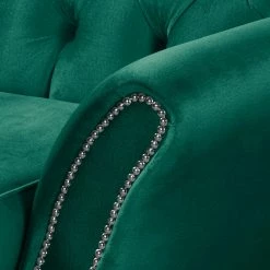 Red Living Sofa Dassel (2-Sitzer) - Samt - Samt Onoli: Antikgrün -WOHNZIMMERMÖBEL Verkäufe 1000278204 210715 11330300364 DETAILS P000000001000278204