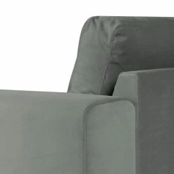 Fredriks Wohnlandschaft Summer Webstoff - Samt Vaia: Grau - Longchair davorstehend rechts / Ottomane links -WOHNZIMMERMÖBEL Verkäufe 1000279791 210730 10324500639 DETAILS P000000001000279791