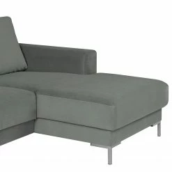 Fredriks Wohnlandschaft Summer Webstoff - Samt Vaia: Grau - Longchair davorstehend rechts / Ottomane links -WOHNZIMMERMÖBEL Verkäufe 1000279791 210730 10324500640 DETAILS P000000001000279791