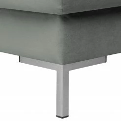 Fredriks Wohnlandschaft Summer Webstoff - Samt Vaia: Grau - Longchair davorstehend rechts / Ottomane links -WOHNZIMMERMÖBEL Verkäufe 1000279791 210730 10324500641 DETAILS P000000001000279791