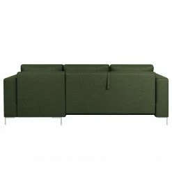 Fredriks Ecksofa Summer - Webstoff Mavie: Dunkelgrün - Longchair davorstehend rechts - Mit Schlaffunktion -WOHNZIMMERMÖBEL Verkäufe 1000279799 211217 13143400757 DETAILS P000000001000279799