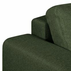 Fredriks Ecksofa Summer - Webstoff Mavie: Dunkelgrün - Longchair davorstehend rechts - Mit Schlaffunktion -WOHNZIMMERMÖBEL Verkäufe 1000279799 211217 13143400779 DETAILS P000000001000279799