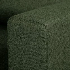 Fredriks Ecksofa Summer - Webstoff Mavie: Dunkelgrün - Longchair davorstehend rechts - Mit Schlaffunktion -WOHNZIMMERMÖBEL Verkäufe 1000279799 211217 13143400790 DETAILS P000000001000279799