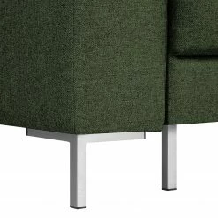 Fredriks Ecksofa Summer - Webstoff Mavie: Dunkelgrün - Longchair davorstehend rechts - Mit Schlaffunktion -WOHNZIMMERMÖBEL Verkäufe 1000279799 211217 13143400801 DETAILS P000000001000279799