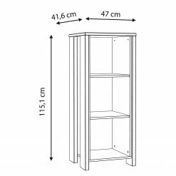 Regal Clifford - 47 x 115 cm -WOHNZIMMERMÖBEL Verkäufe 1000280661 210813 08153800046 SKETCH DETAILS P000000001000280661 sketch