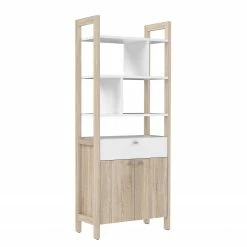 Norrwood Regal Holvik - Eiche Sonoma Dekor / Weiß