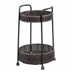 Loftscape Beistelltisch Kasaka - Dunkelbraun / Schwarz