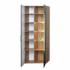 Loftscape Wohnwand Belloc II (5-teilig) - Inkl. Beleuchtung - Matt Schwarz / Eiche Dekor 17 Loftscape Wohnwand Belloc II (5-teilig) - Inkl. Beleuchtung - Matt Schwarz / Eiche Dekor -WOHNZIMMERMÖBEL Verkäufe 1000281314 210720 14014100028 DETAILS P000000001000281314