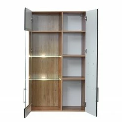 Loftscape Wohnwand Belloc II (5-teilig) - Inkl. Beleuchtung - Matt Schwarz / Eiche Dekor 23 Loftscape Wohnwand Belloc II (5-teilig) - Inkl. Beleuchtung - Matt Schwarz / Eiche Dekor -WOHNZIMMERMÖBEL Verkäufe 1000281314 210720 14014200034 DETAILS P000000001000281314